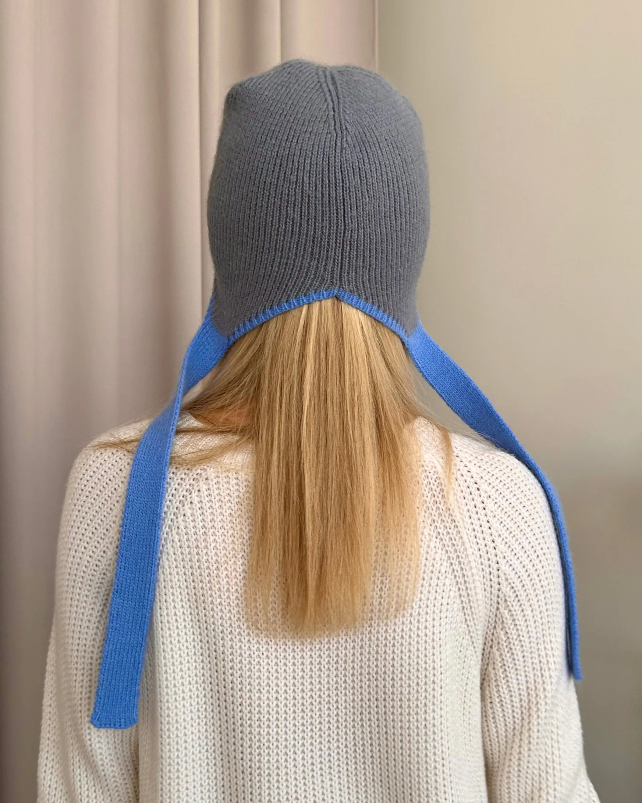 Milan Knit Bonnet in Light Grey