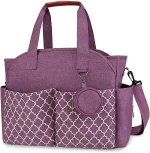 Mokcoliy]Best Selling Maternity Bag 2024 Upgraded Diaper Backpack with Thermal Insulation Layer, Expandable Baby Changing Bag for UK Mums, Polyester Multi-Pocket Design (/Pink)