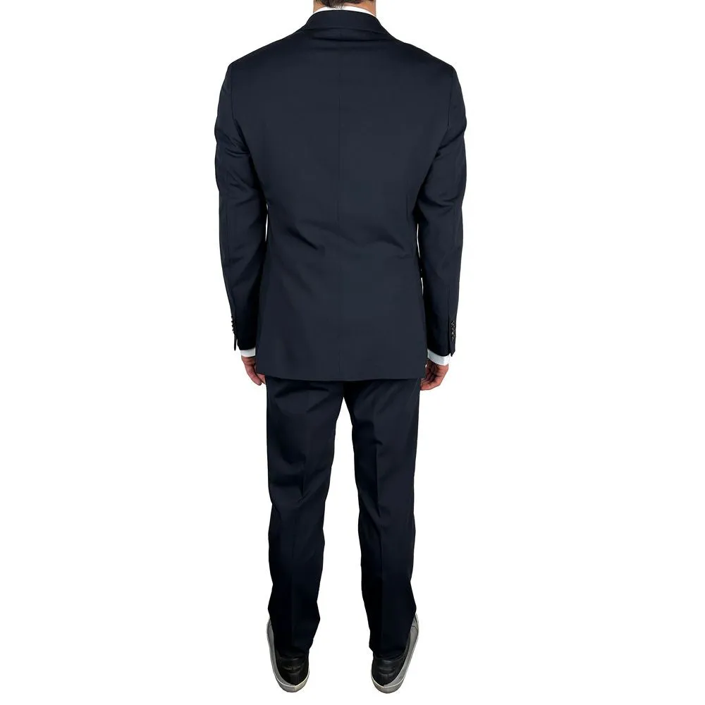 Navy Wool Mens Suit