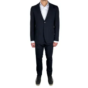 Navy Wool Mens Suit