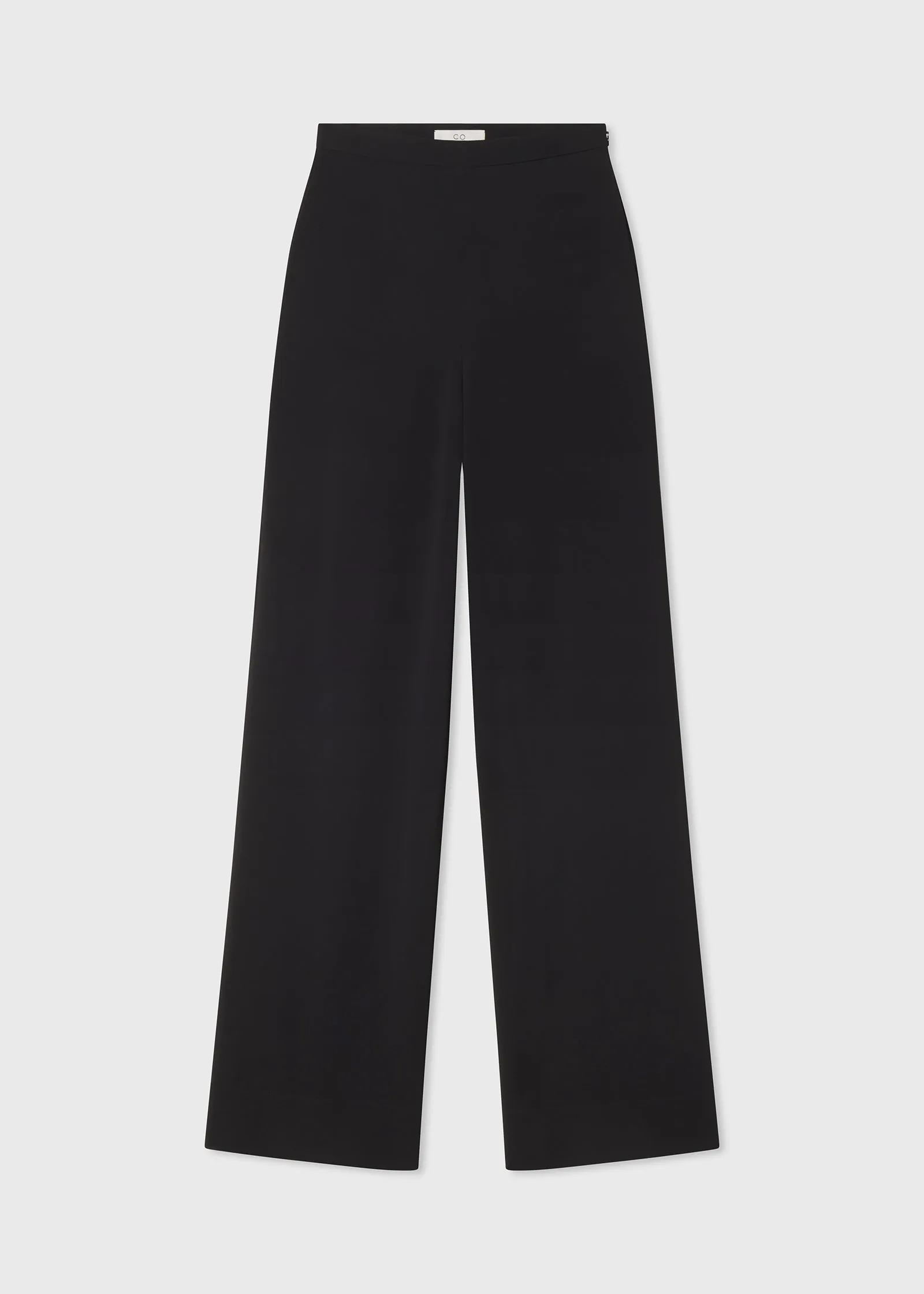 Palazzo Pant in Stretch Viscose - Black