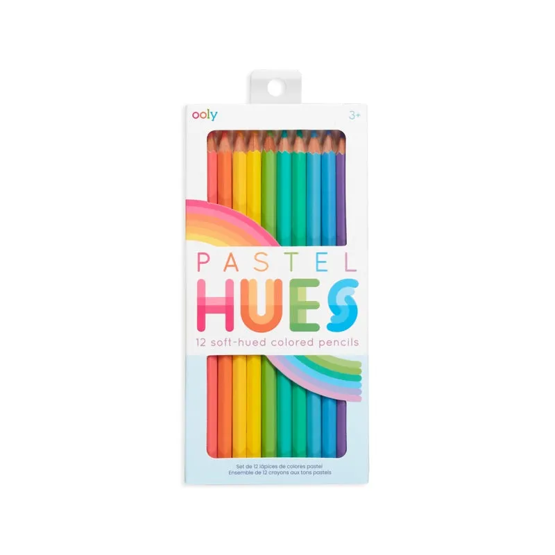 Pastel Hues Coloured Pencils - Set of 12
