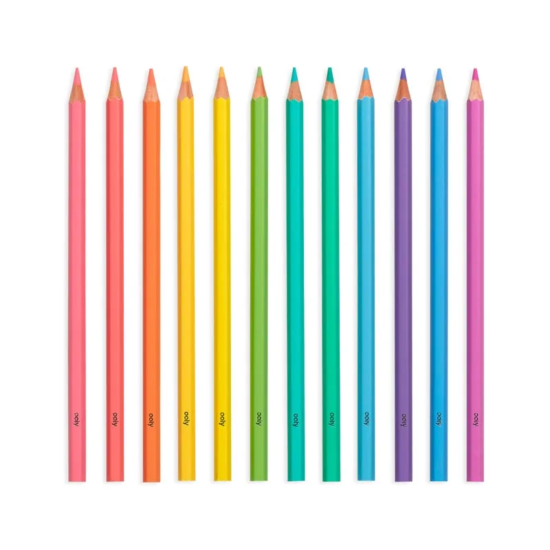 Pastel Hues Coloured Pencils - Set of 12