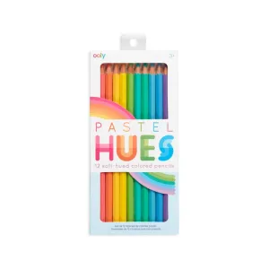 Pastel Hues Coloured Pencils - Set of 12
