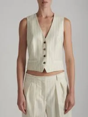 Pinstripe Flannel Suit Vest