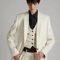 Pinstripe Flannel Suit Vest