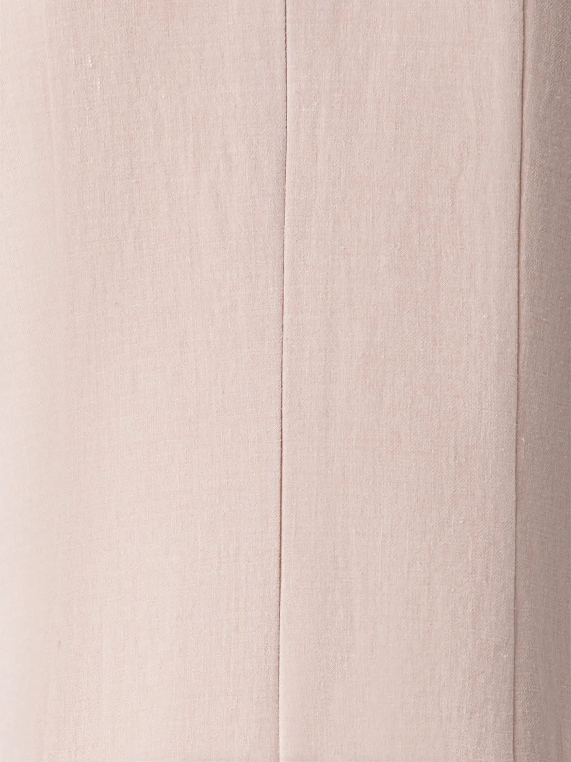 Pleated Midi Dress in a Linen Wool Blend