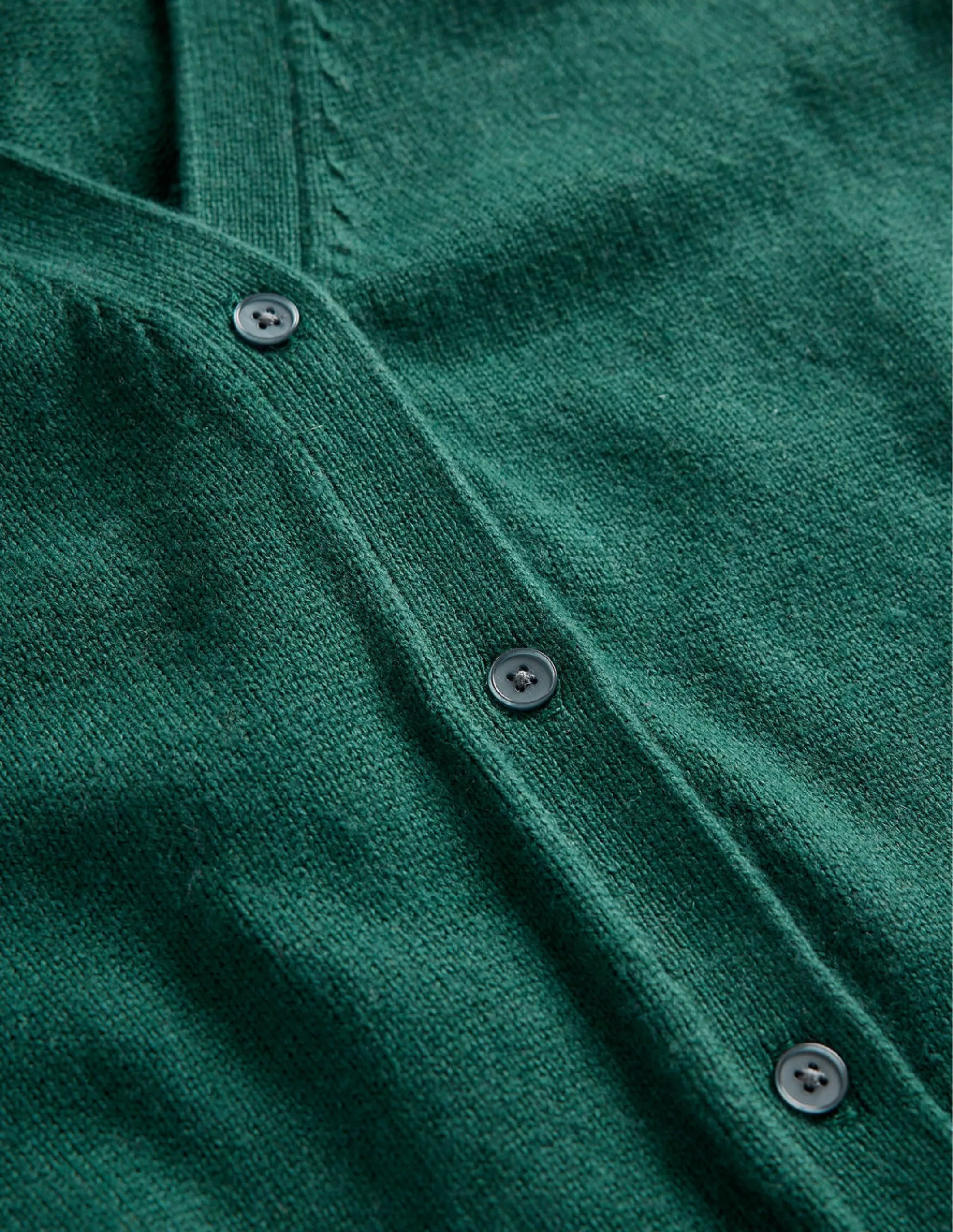 Pointelle Sleeve Cardigan-Emerald Night