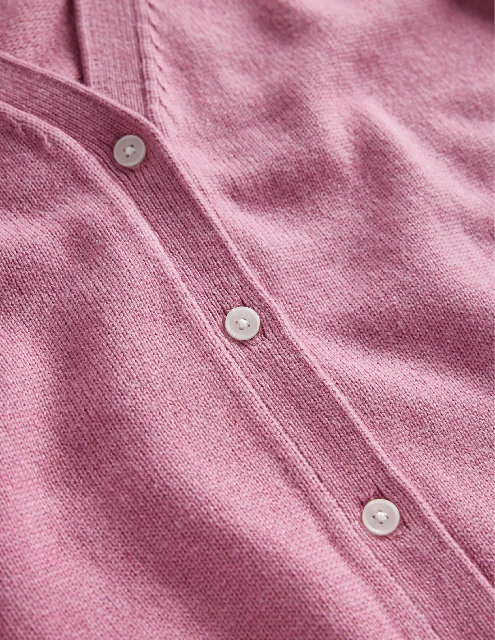 Pointelle Sleeve Cardigan-Strawberry Sherbet