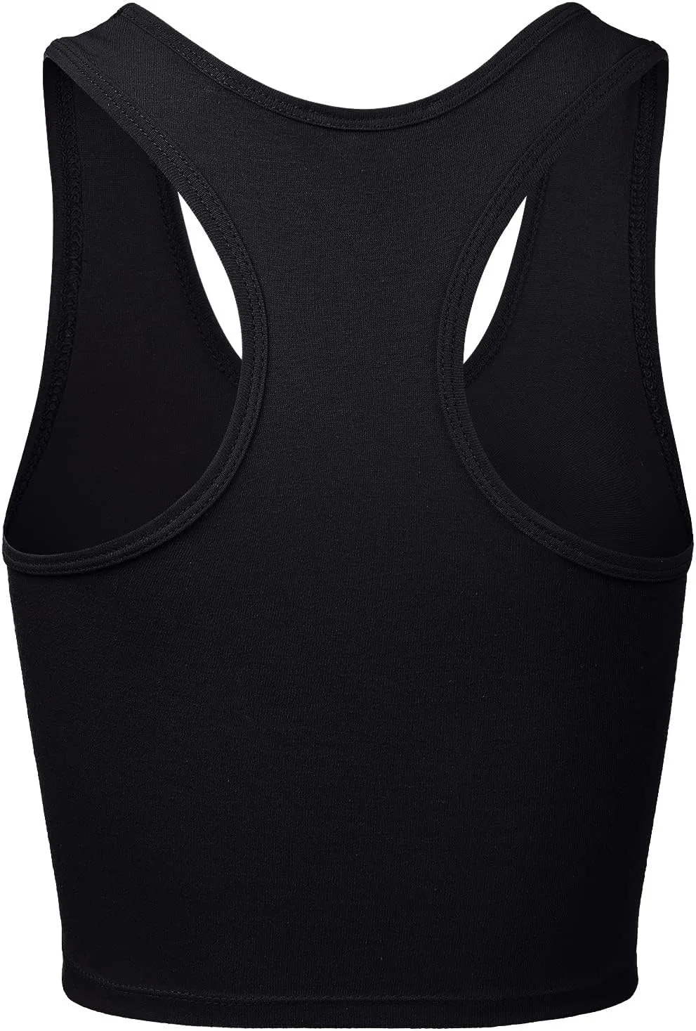 Premium Cotton Breathable Basic Sleeveless Racerback Crop Tank Top
