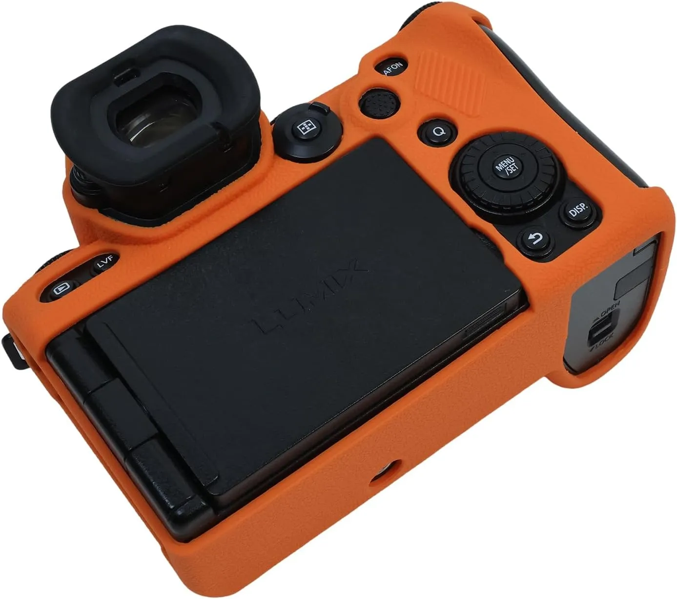 Protective Case for Panasonic LUMIX S5II/S5IIX, Camera Case, Screen Protector, Hot Shoe Cover, Orange
