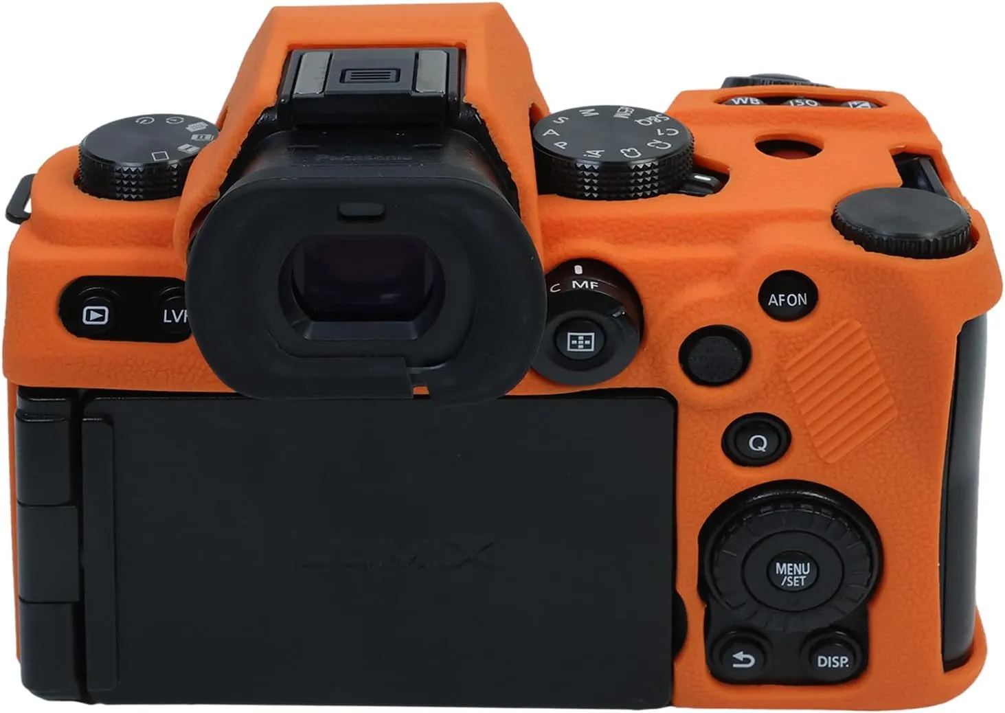 Protective Case for Panasonic LUMIX S5II/S5IIX, Camera Case, Screen Protector, Hot Shoe Cover, Orange