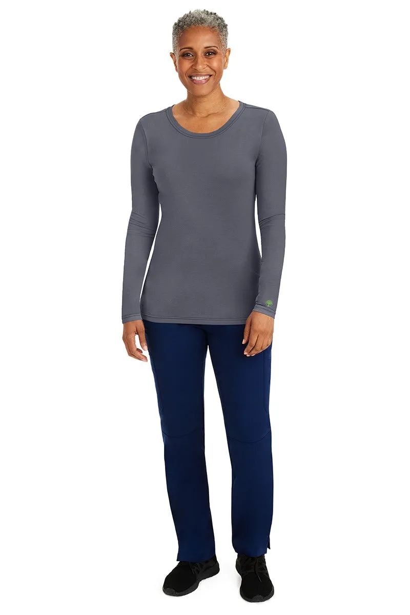 Purple Label Women's Melissa Long Sleeve T-Shirt | Pewter