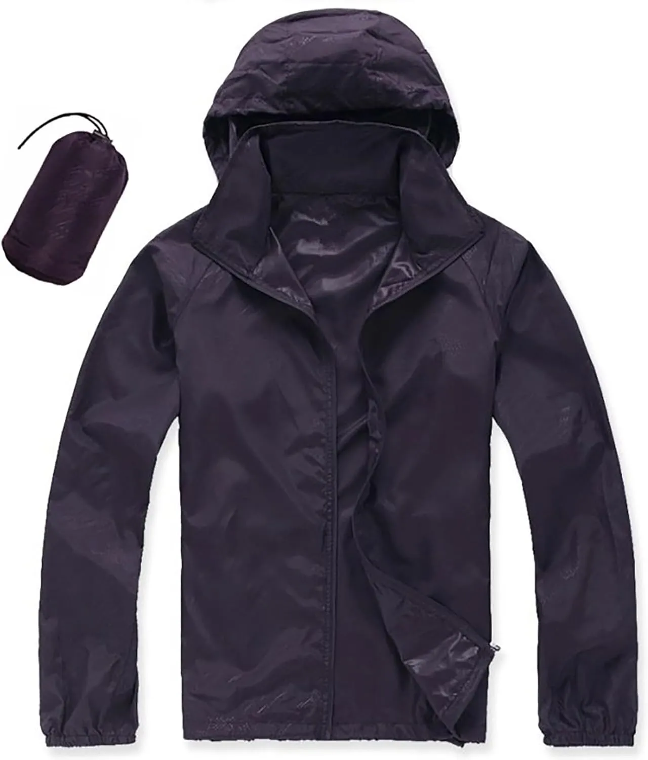 Rain Jacket Women Lightweight Hooded Raincoat Waterproof Windbreaker Jackets 2025 Packable Rain Coats with Pockets