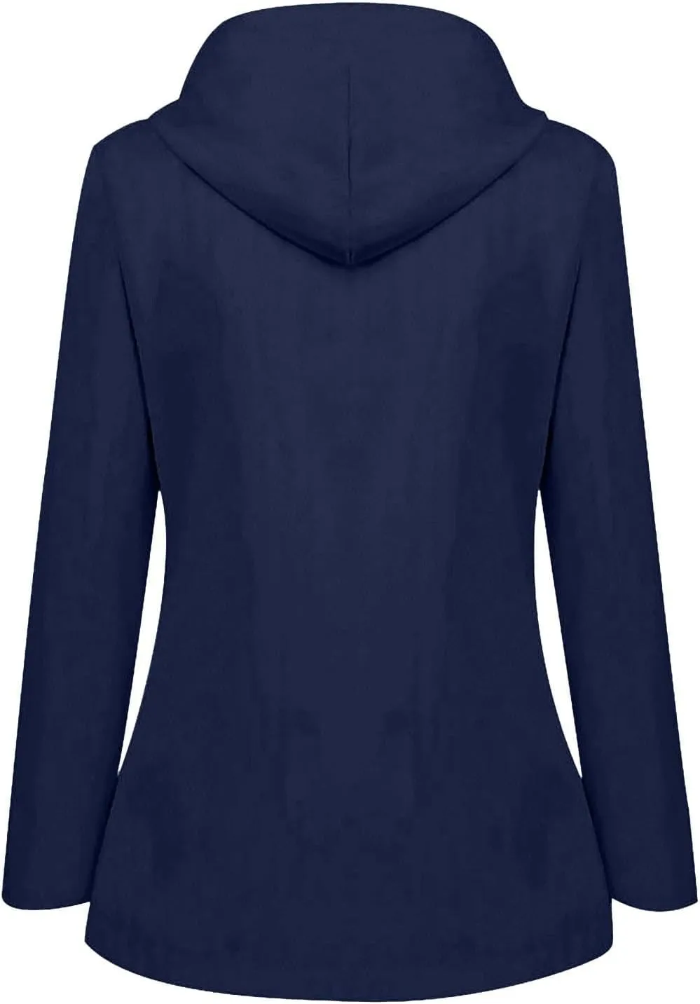 Rain Jackets for Women Windbreaker Waterproof Outdoor Srtiped Lined Coats with Hood Lightweight Raincoat with Pockets