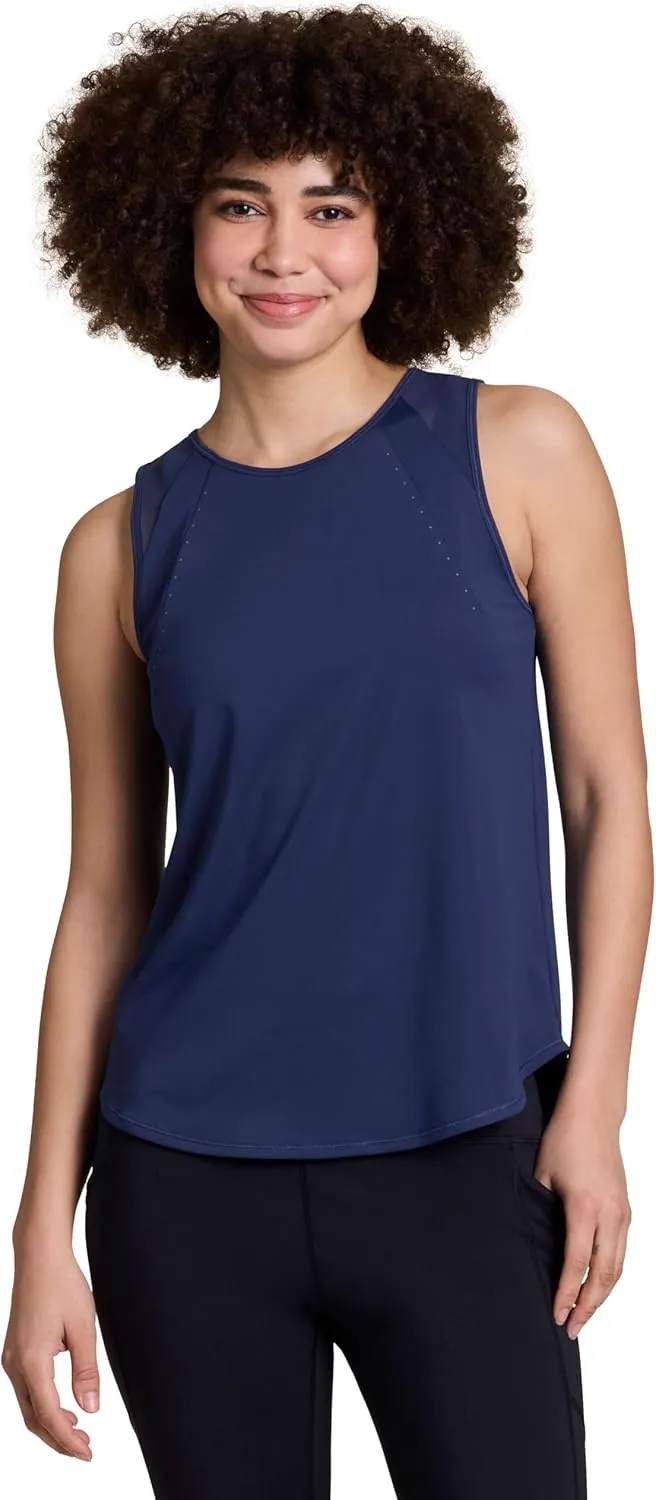 RBX Active Women's Workout Top with Breathable Mesh Panels, Quick Drying Gym Running Tank Top with Plus Sizes