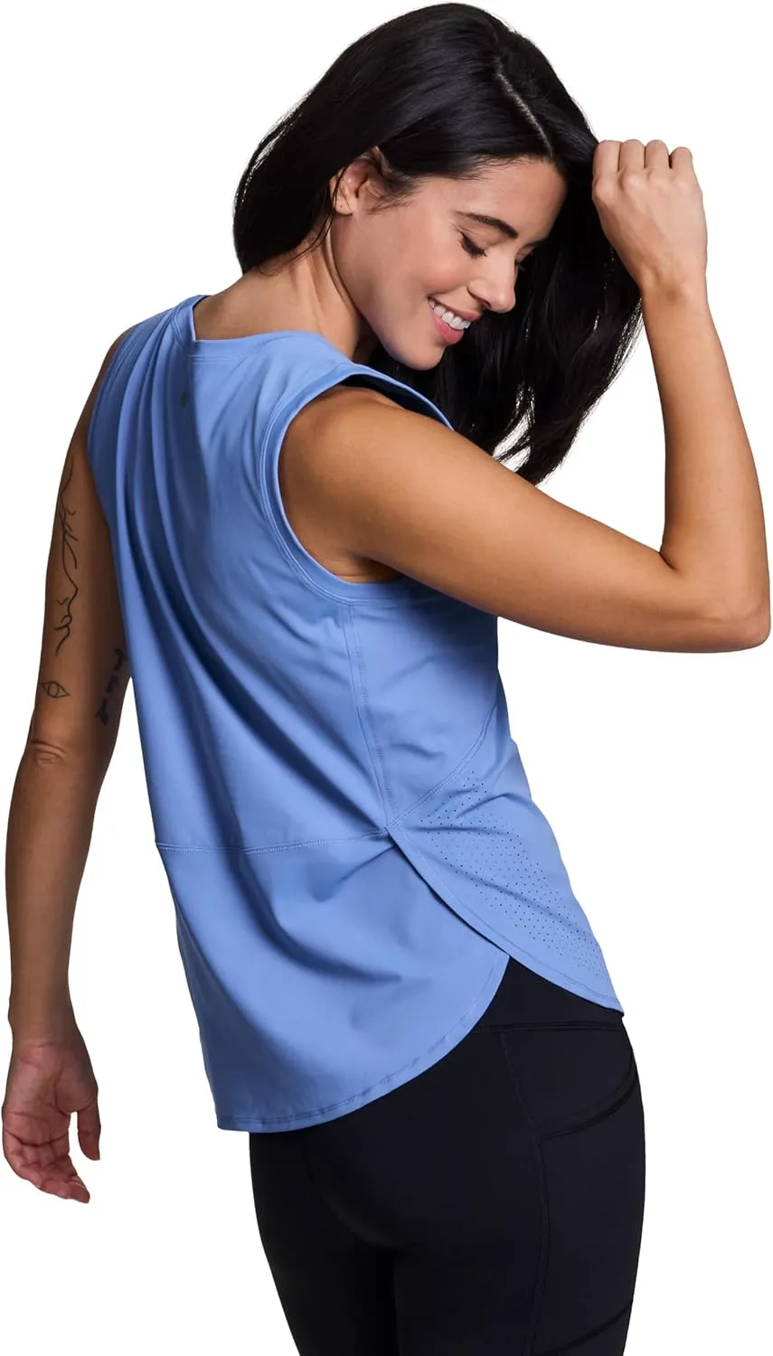 RBX Activewear Quick Drying Tank Top for Women, Breathable Lightweight Crewneck Yoga Running Tank Top