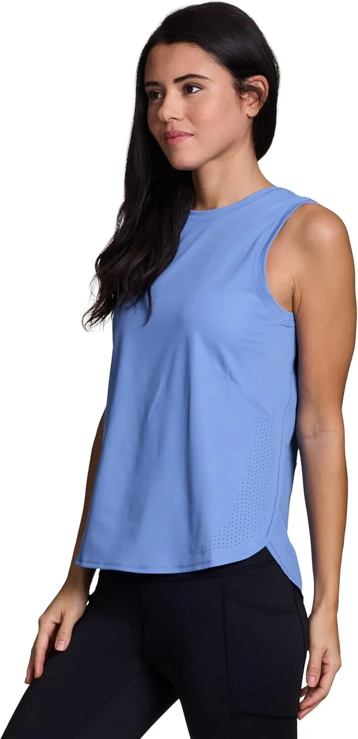 RBX Activewear Quick Drying Tank Top for Women, Breathable Lightweight Crewneck Yoga Running Tank Top