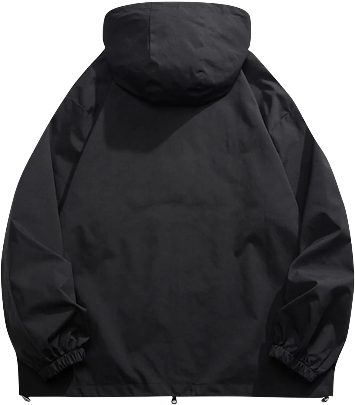 RTRDE Mens Winter Jackets Rain Waterproof with Hood Raincoat Lightweight Windbreaker Outdoors Suits Jackets, M-5XL