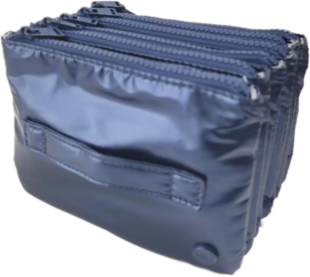 Samantha Brown To-Go Accordion Organizer Bag (Blue Metallic)