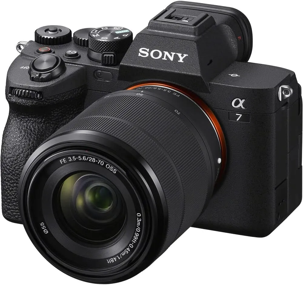 Sony a7 IV Mirrorless Camera Bundle with 28-70mm Lens   64GB Extreme Pro SD Card   Camera Bag (3 Items)