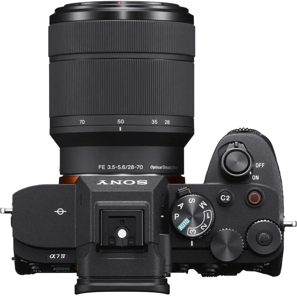 Sony a7 IV Mirrorless Camera Bundle with 28-70mm Lens   64GB Extreme Pro SD Card   Camera Bag (3 Items)