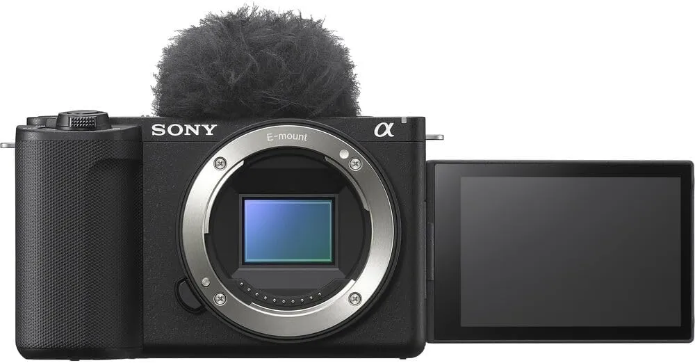 Sony ZV-E10 II Mirrorless Camera | Black Bundled with 64GB Memory Card   Battery Charger   Photo Starter Kit   Camera Bag   Microfiber Cleaning Cloth (6 Items)