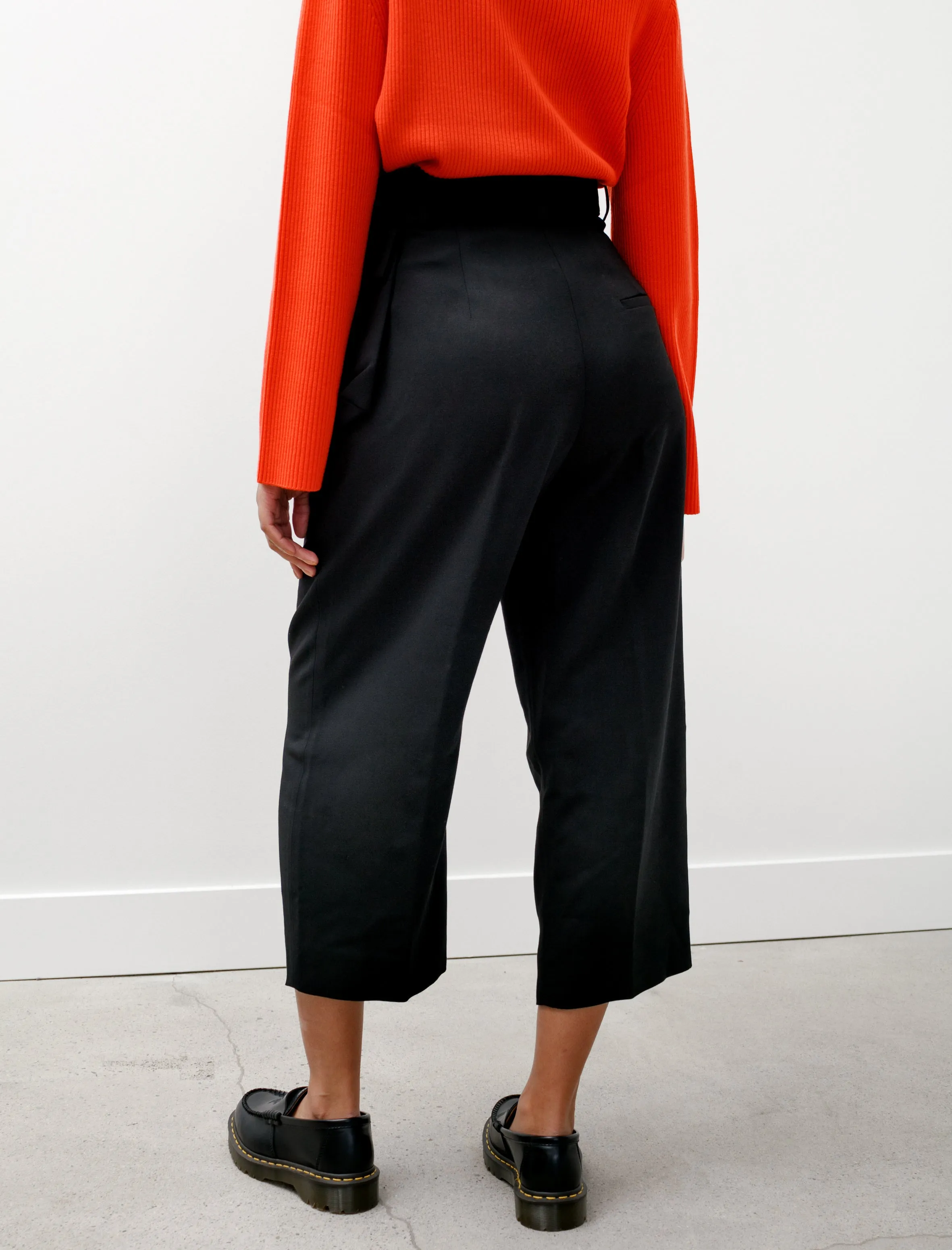 Spur Viscose Wool Trousers Black