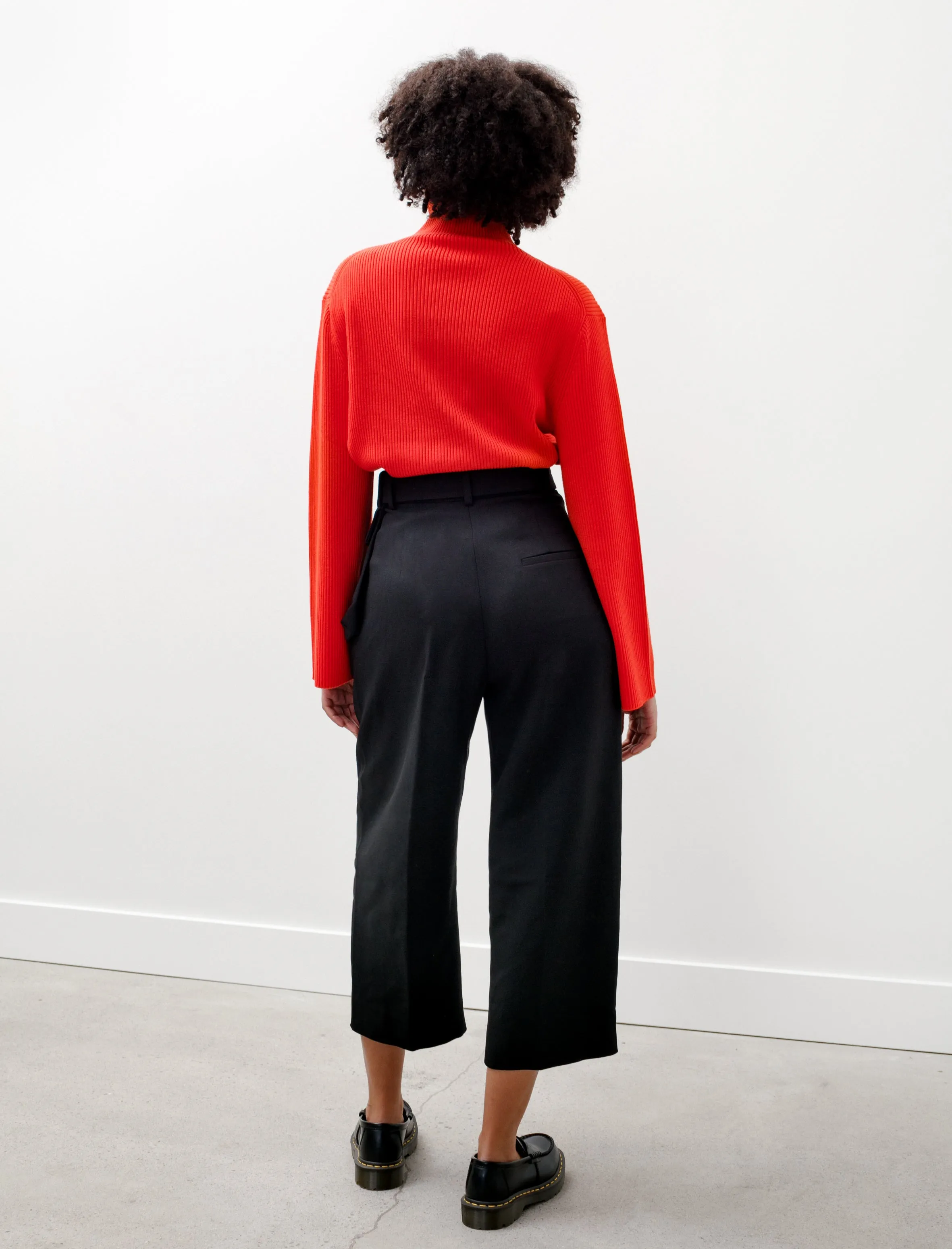 Spur Viscose Wool Trousers Black