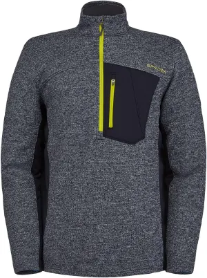 Spyder Men's Bandit Hybrid 1/2 Zip Fleece Ski Mid Layer Sweater Jacket