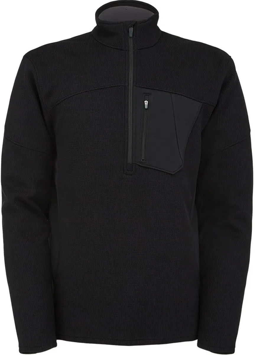 Spyder Men's Bandit Hybrid 1/2 Zip Fleece Ski Mid Layer Sweater Jacket