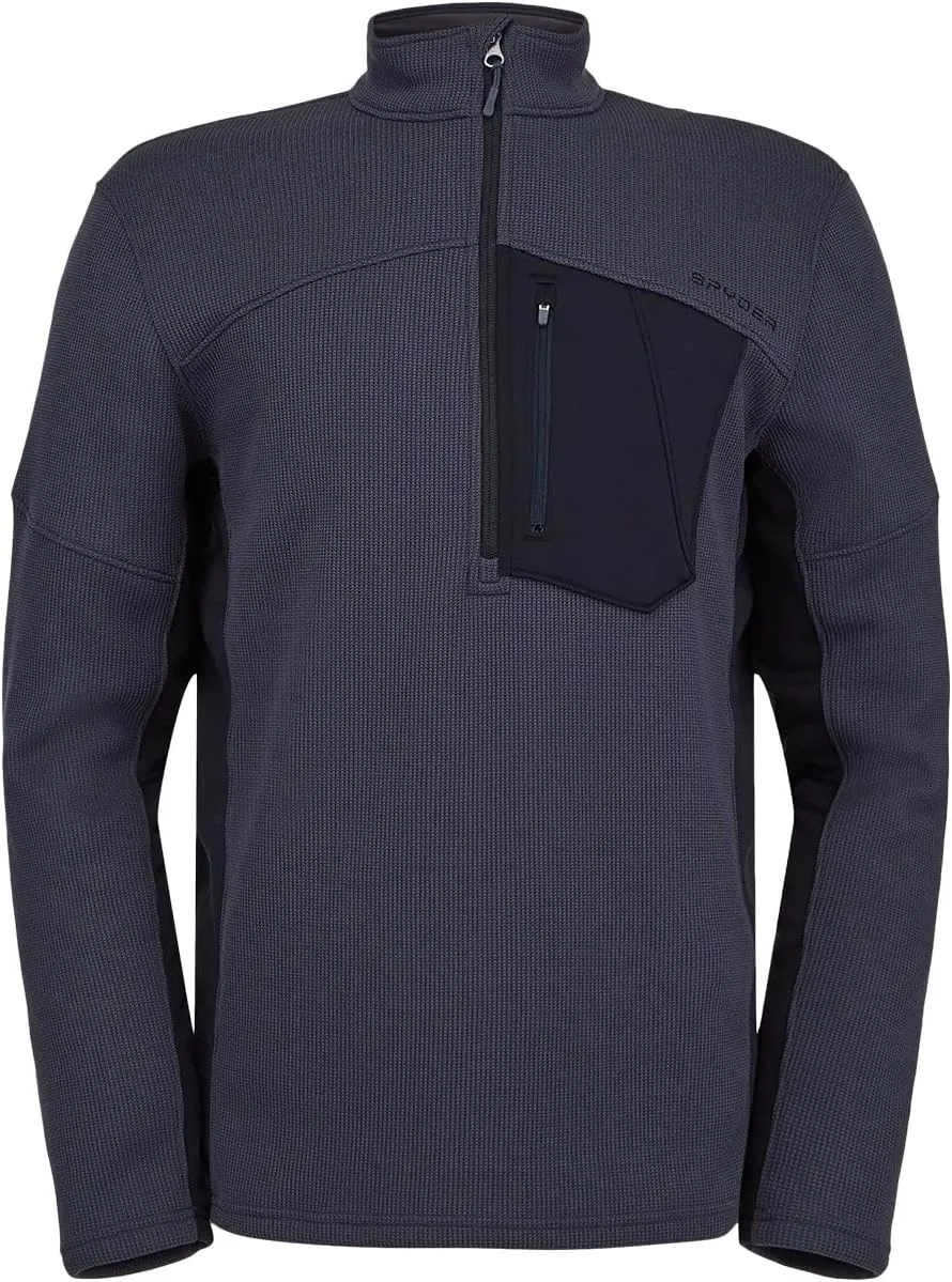 Spyder Men's Bandit Hybrid 1/2 Zip Fleece Ski Mid Layer Sweater Jacket