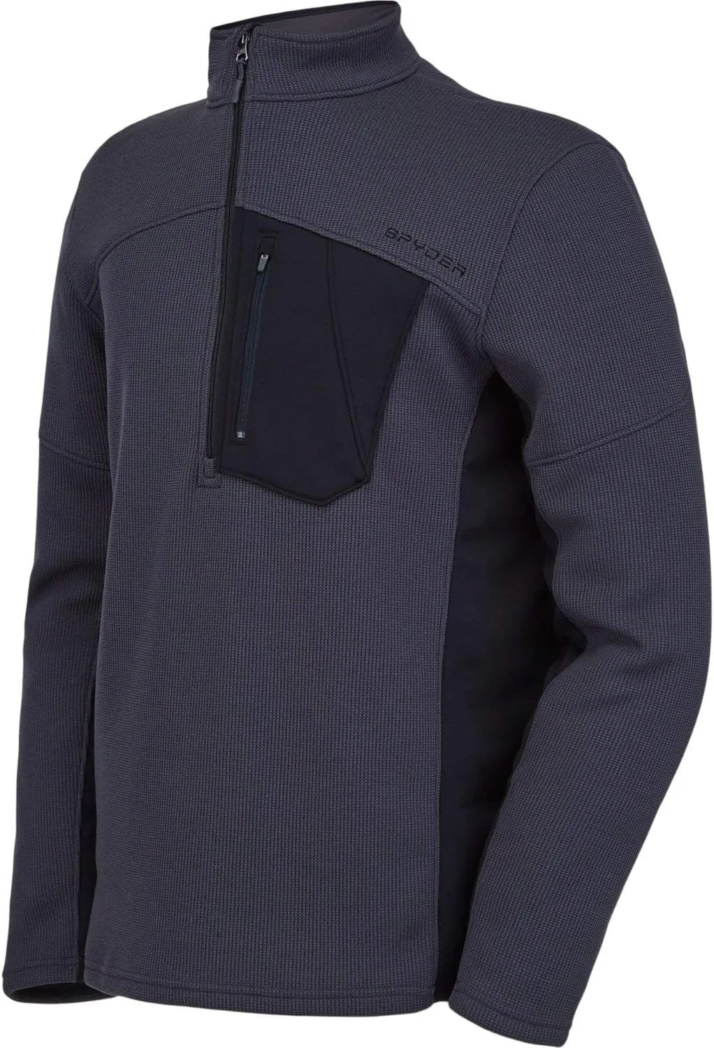 Spyder Men's Bandit Hybrid 1/2 Zip Fleece Ski Mid Layer Sweater Jacket