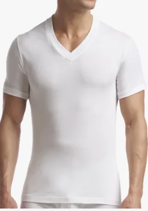 STANFIELDS SUPREME UNDERSHIRT V NECK 2 PACK WHITE