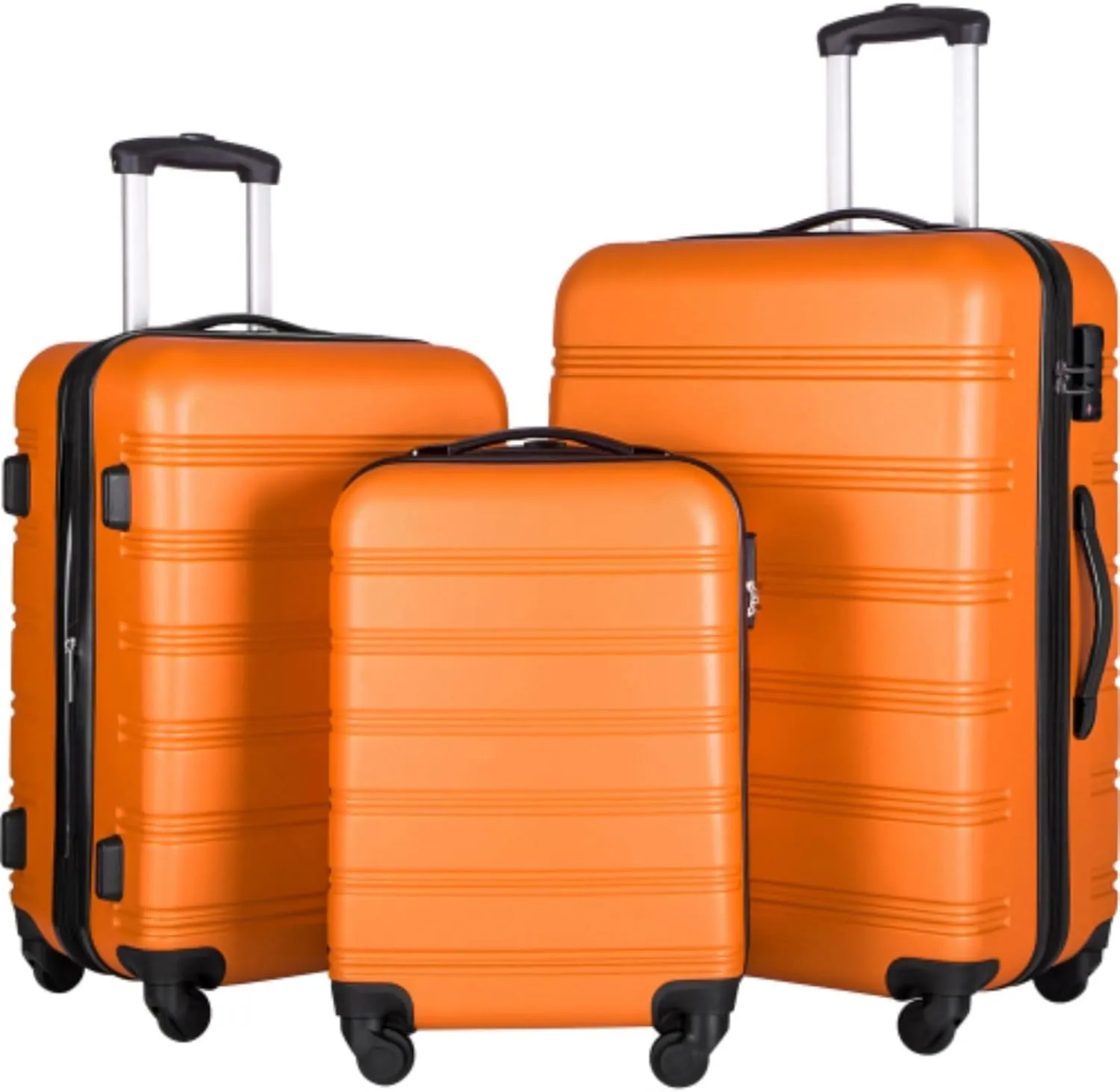 Suitcase 3 Piece Suitcase Hard Shell Trolley Suitcase with TSA Lock for Outdoor Travel 20 inch 24 inch 28 inch in Stock