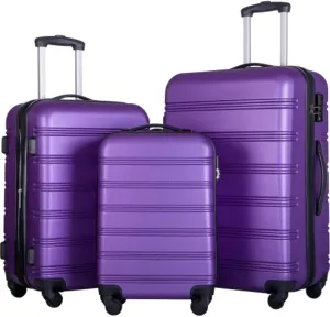 Suitcase 3 Piece Suitcase Hard Shell Trolley Suitcase with TSA Lock for Outdoor Travel 20 inch 24 inch 28 inch in Stock