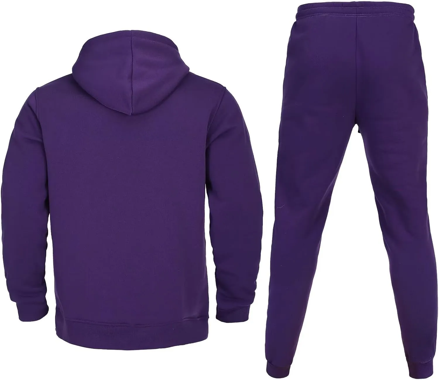 Tracksuit for men 2 pieces,Fleece hooded outfit,casual sweatsuit set jogger suit outdoor sportswear