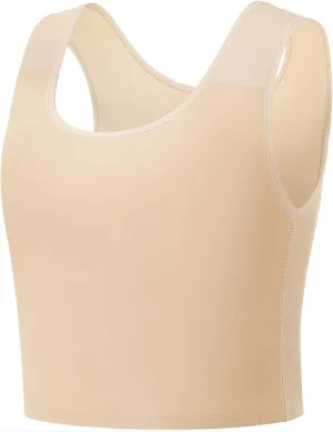 Trans Chest Binder Transgender FTM Cosplay Breathable Half Breast Binder Tank Top