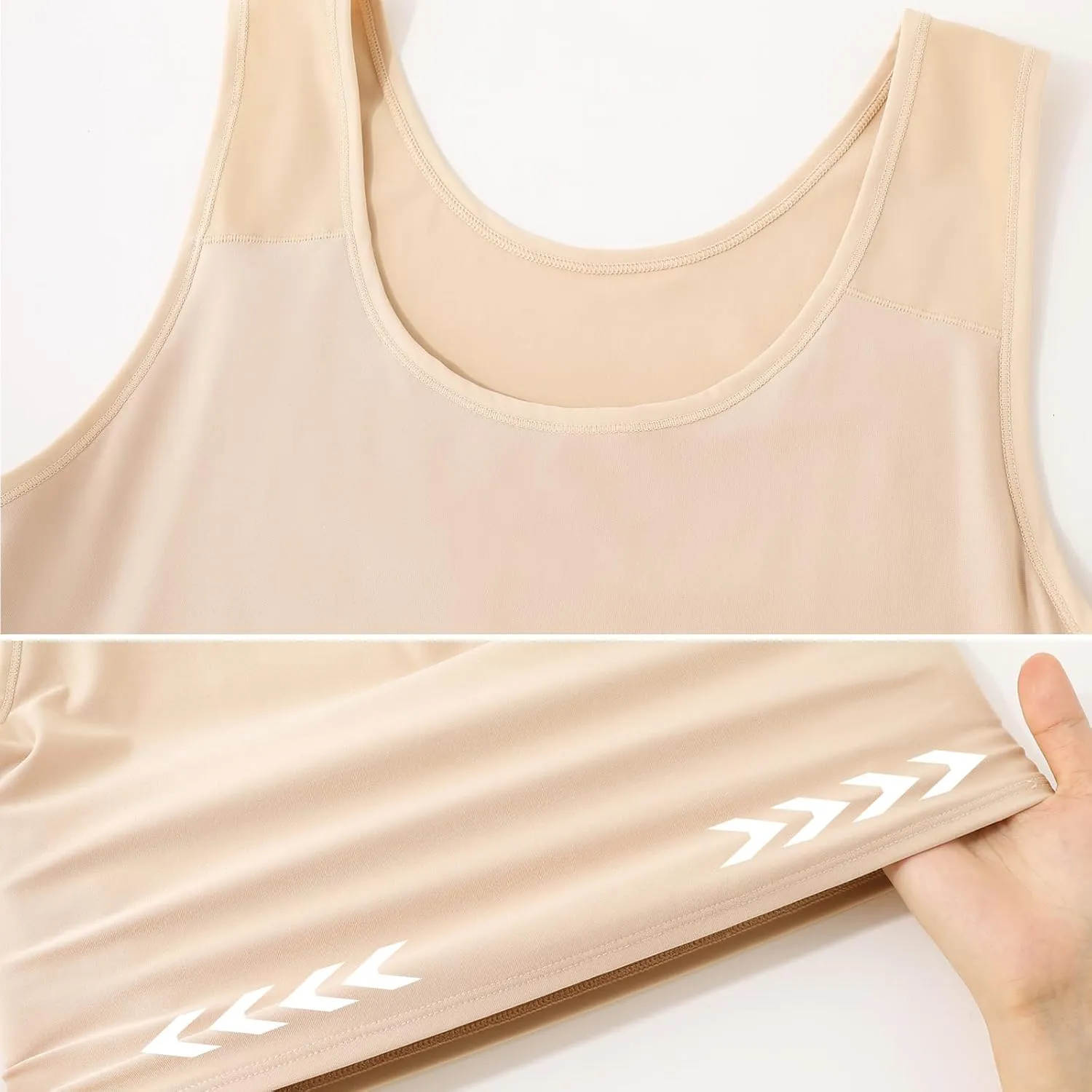 Trans Chest Binder Transgender FTM Cosplay Breathable Half Breast Binder Tank Top
