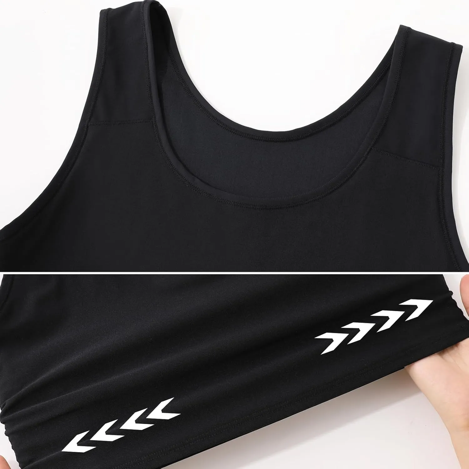Trans Chest Binder Transgender FTM Cosplay Breathable Half Breast Binder Tank Top