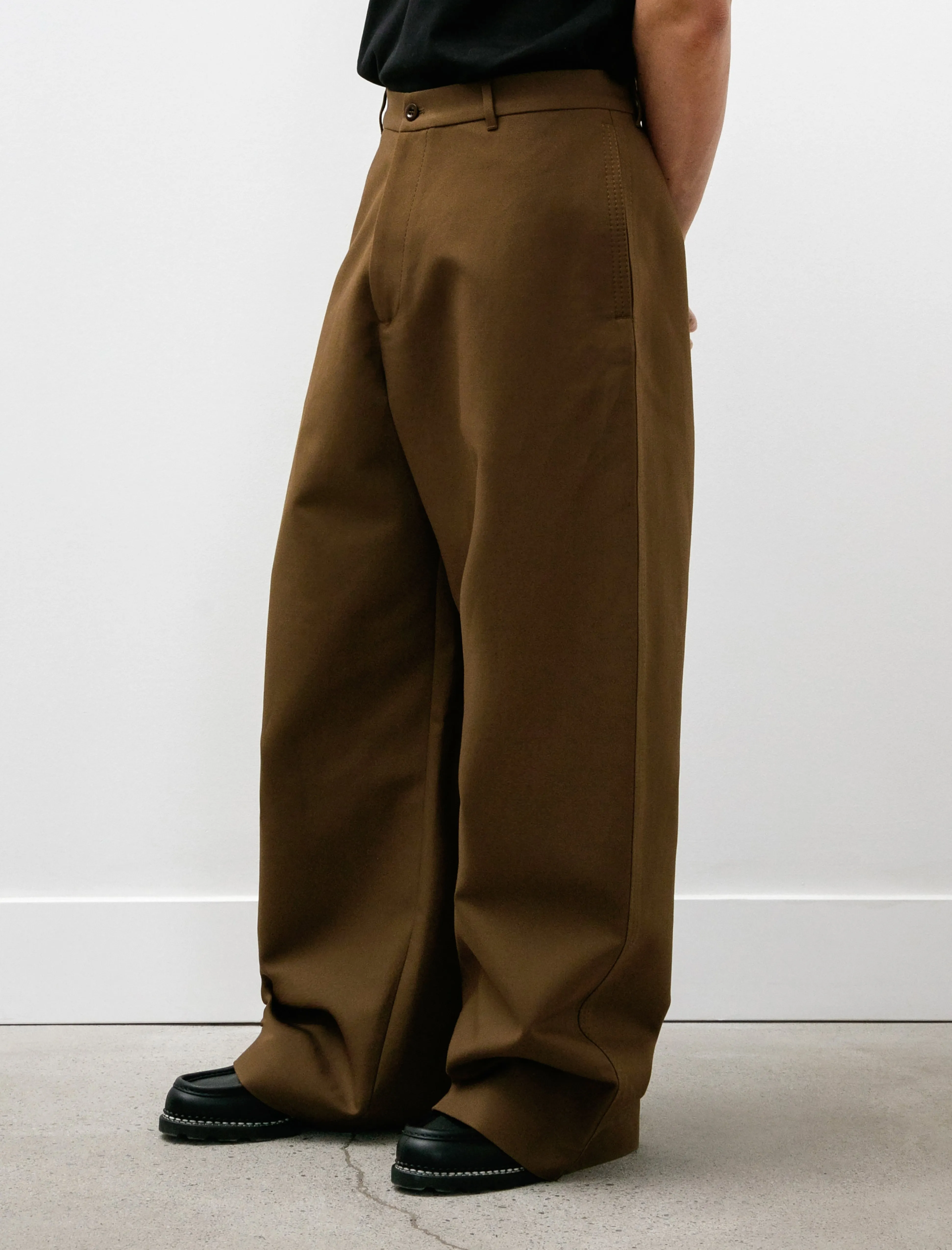 Twill Trousers Olive Green
