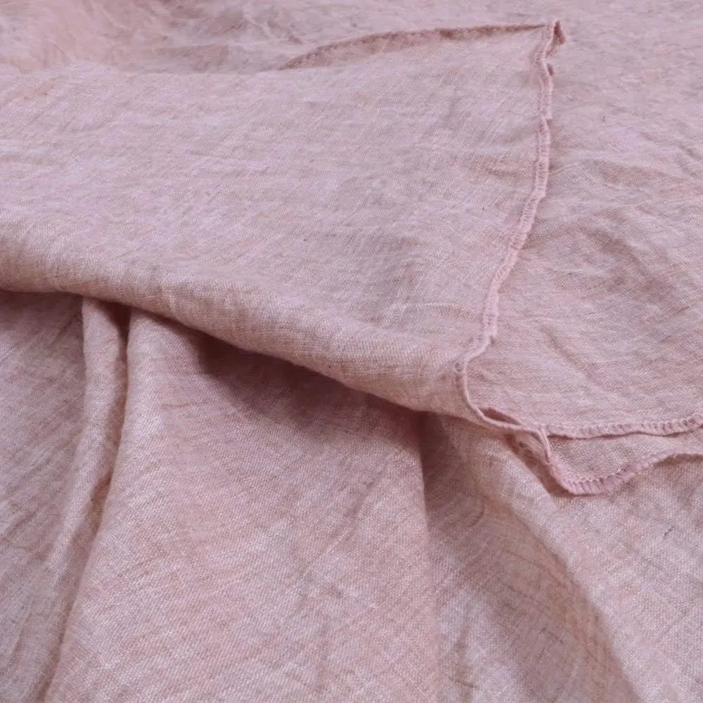 Women's Bohemian Style Elastic Waist Band Cotton Linen Long Maxi Skirt Dress Double Layer Skirts
