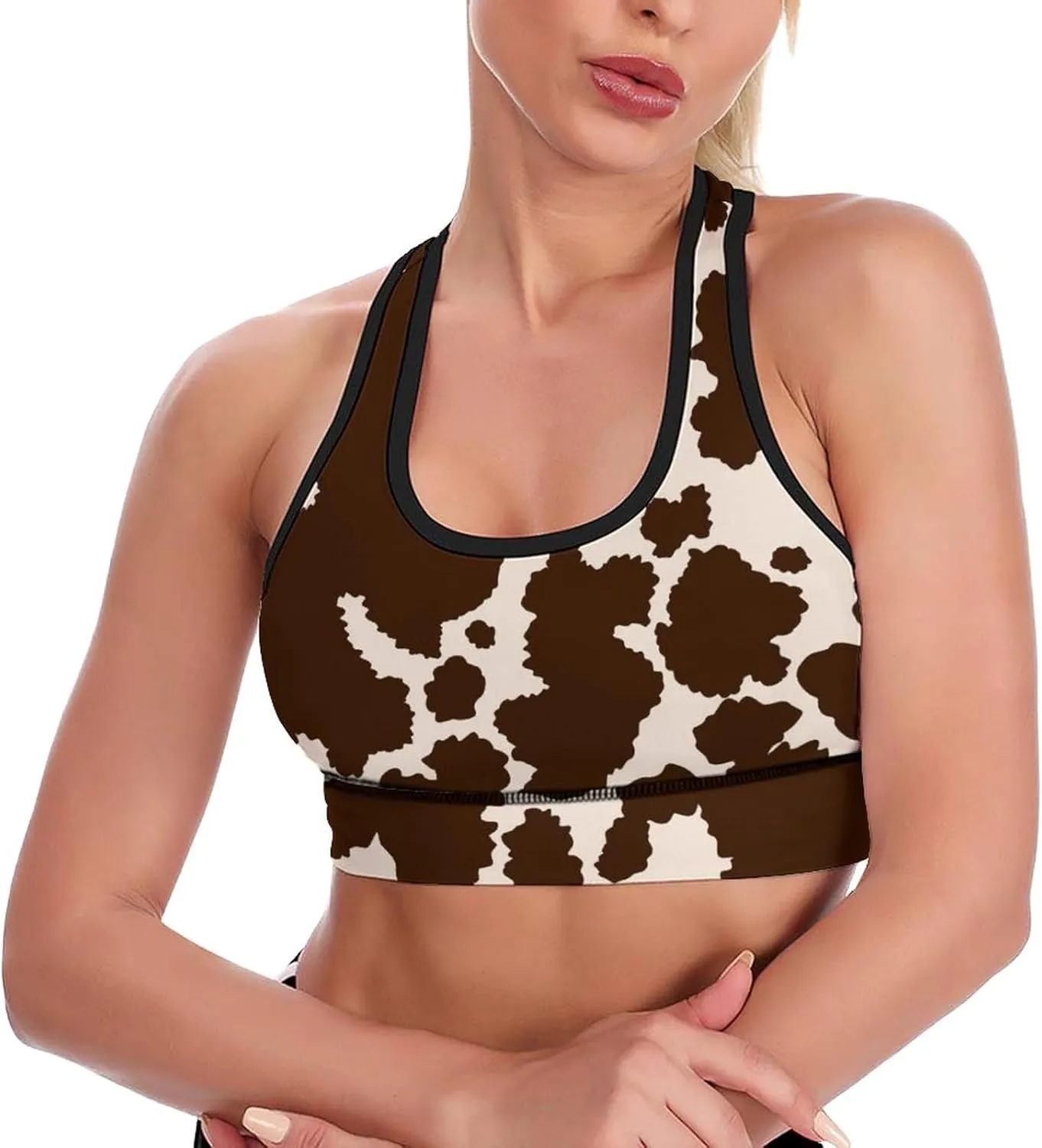Womens Fashion Sports Bra Crop Tops Gym Workout Seamless and Breathable Bra Top