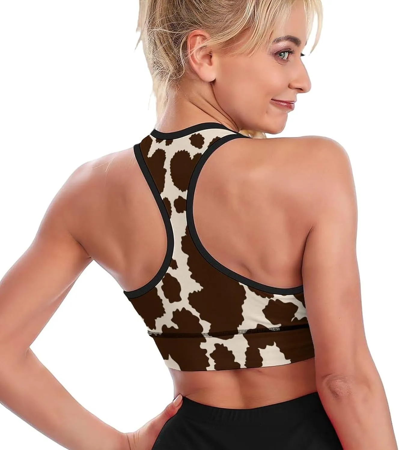 Womens Fashion Sports Bra Crop Tops Gym Workout Seamless and Breathable Bra Top