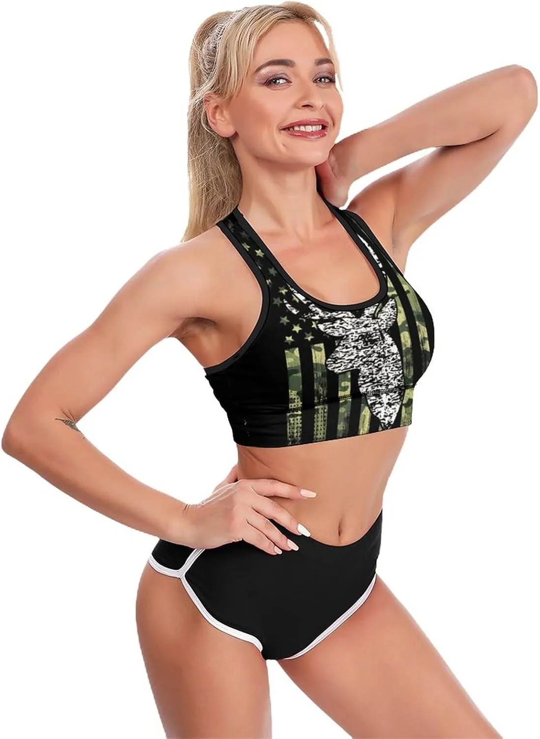 Womens Fashion Sports Bra Crop Tops Gym Workout Seamless and Breathable Bra Top