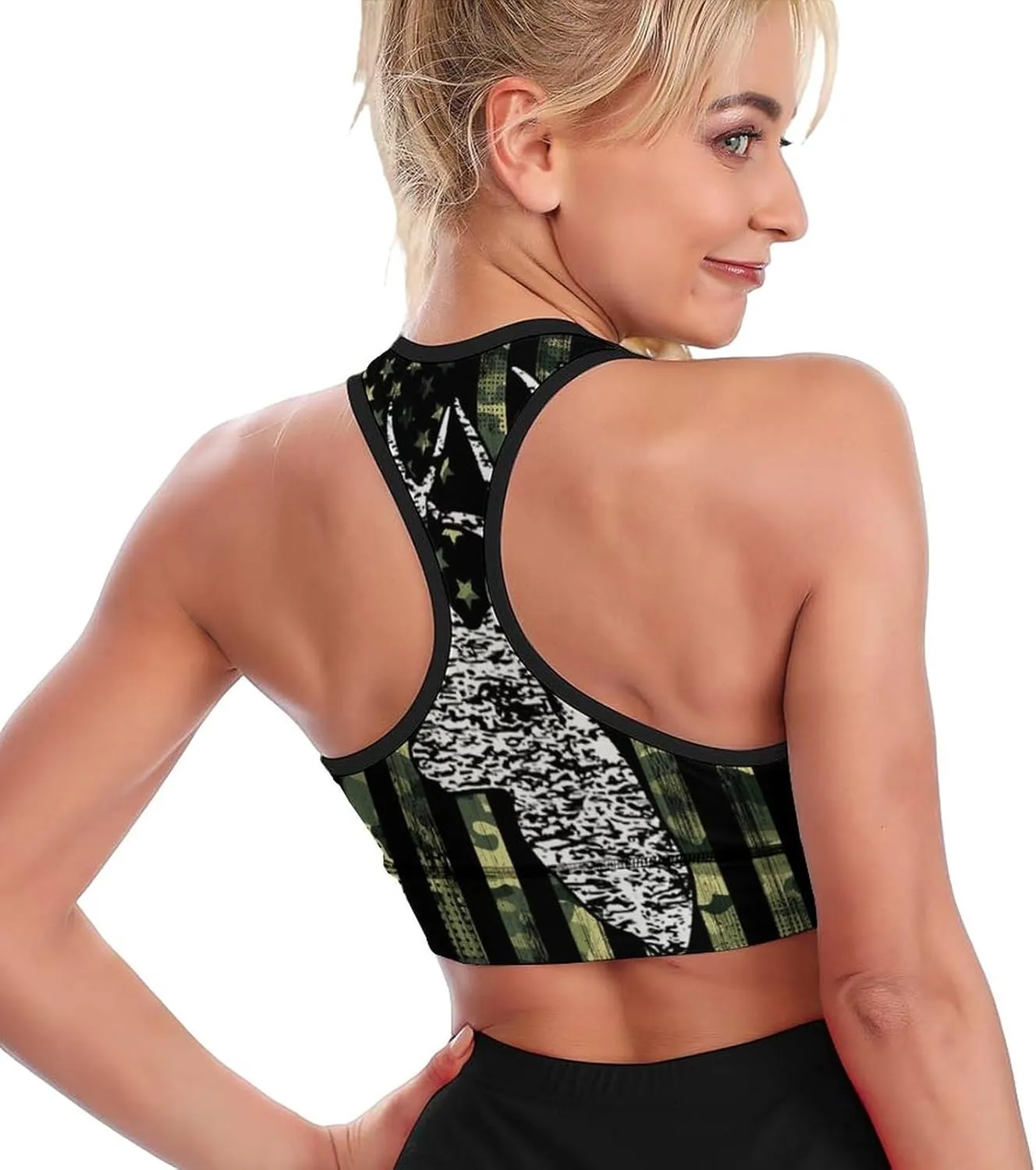 Womens Fashion Sports Bra Crop Tops Gym Workout Seamless and Breathable Bra Top
