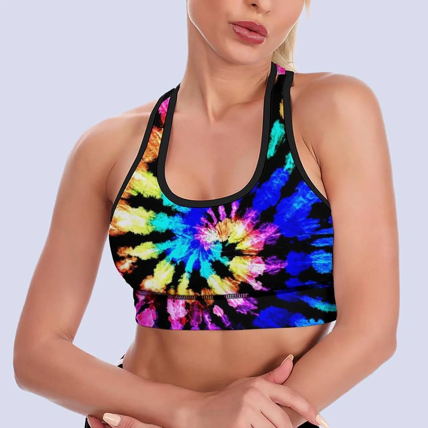 Womens Fashion Sports Bra Crop Tops Gym Workout Seamless and Breathable Bra Top