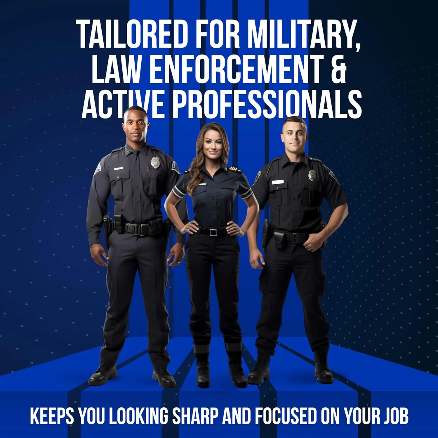 World's Best Shirt Stays for Men Police Military Made in the USA (Y-Style Black, Select Series) (1 Pair of Garters, Tuckers)