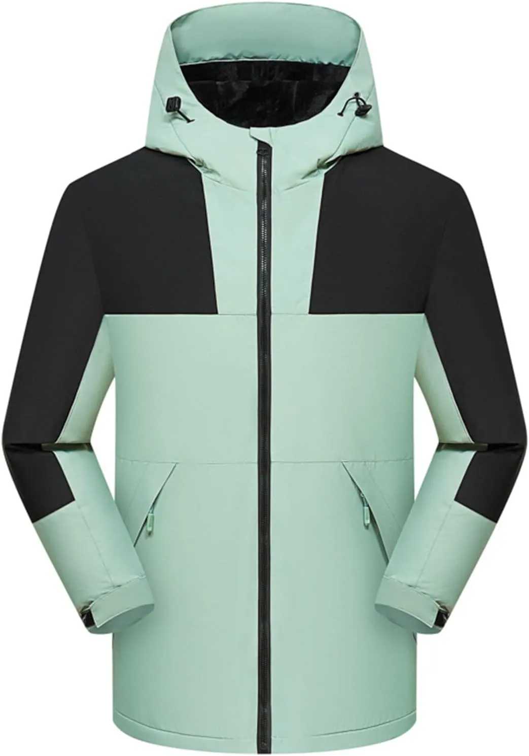 Ymosrh Men's Jackets Hooded Waterproof Windproof Raincoat Jacket Mens, M-4XL